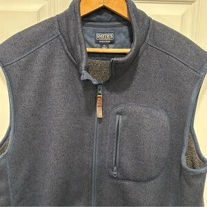 Smiths Workwear Men's Slate Blue Heather Polyester Insulated Vest, Size XL
